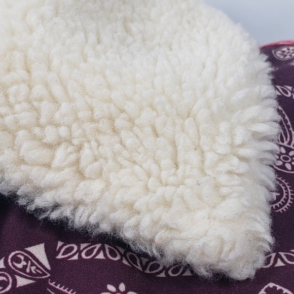 Palm Angels Sherpa Quilted Cotton Bandana Streetwear Y2K Retro sz XXL Unisex - Picture 4 of 17